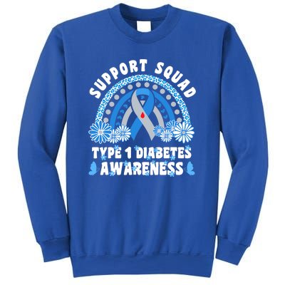 Type 1 Diabetes T1D Support Squad Sweatshirt