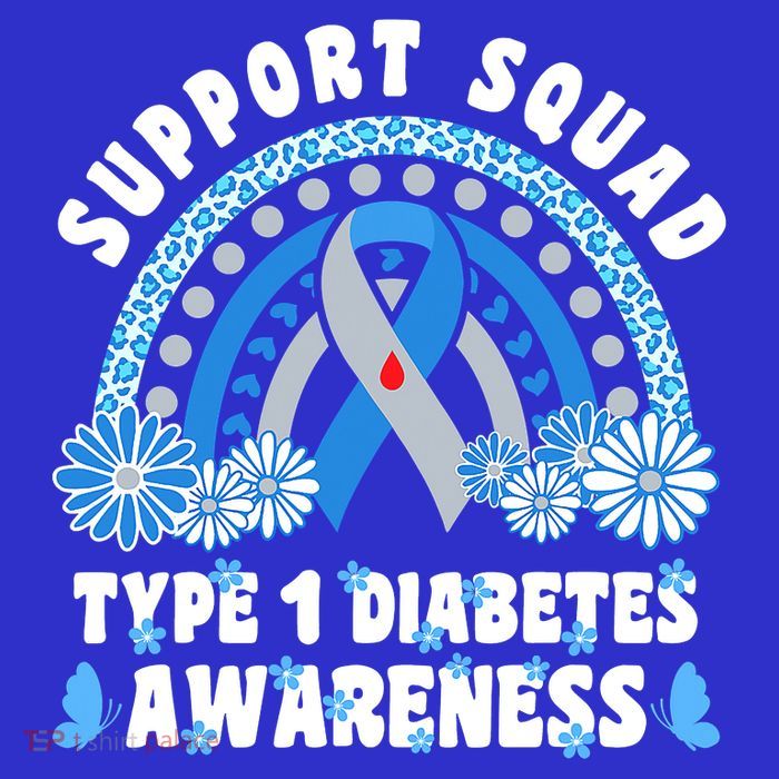 Type 1 Diabetes T1D Support Squad Button