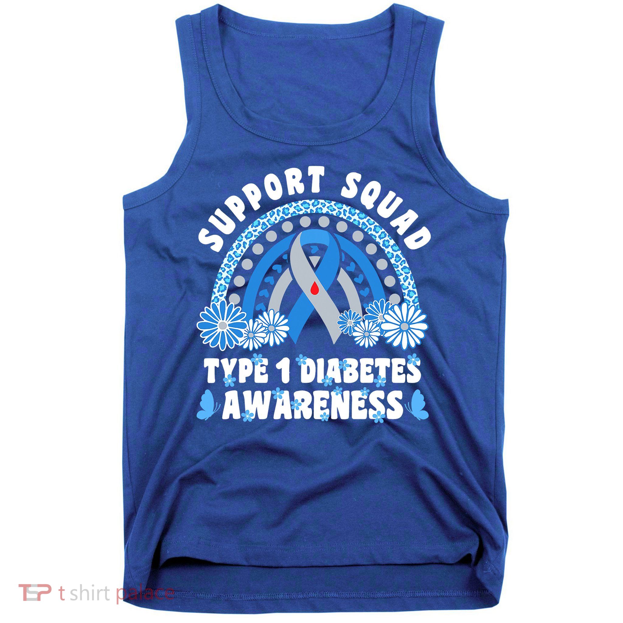 Type 1 Diabetes T1D Support Squad Tank Top