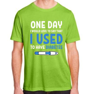 Type 1 Diabetic Diabetes Quotes Cure Type 1 Diabetes Gift Adult ChromaSoft Performance T-Shirt