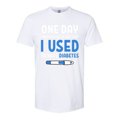 Type 1 Diabetic Diabetes Quotes Cure Type 1 Diabetes Gift Softstyle CVC T-Shirt