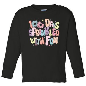 Teacher 100 Days Of School Toddler Long Sleeve Shirt