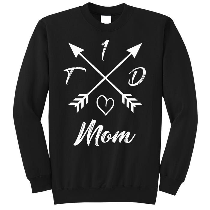 Type 1 Diabetic Mom T1D Diabetes Awareness Gifts For Wo Sweatshirt