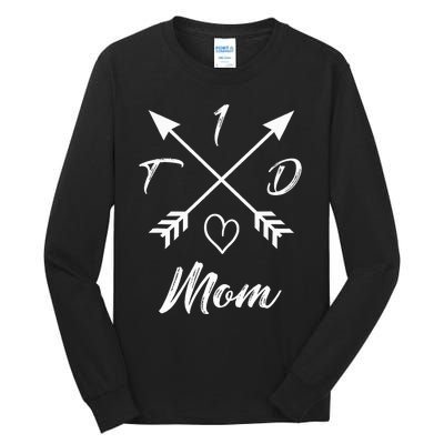 Type 1 Diabetic Mom T1D Diabetes Awareness Gifts For Wo Tall Long Sleeve T-Shirt