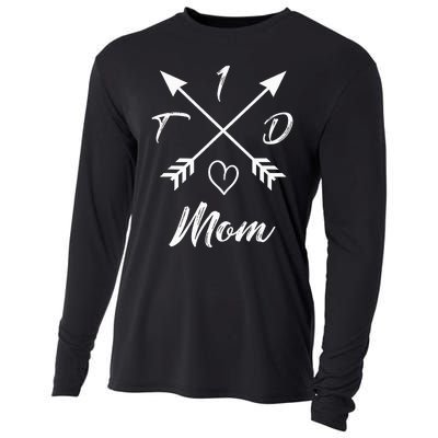 Type 1 Diabetic Mom T1D Diabetes Awareness Gifts For Wo Cooling Performance Long Sleeve Crew