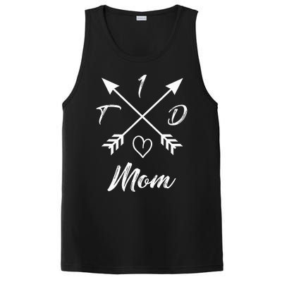 Type 1 Diabetic Mom T1D Diabetes Awareness Gifts For Wo PosiCharge Competitor Tank