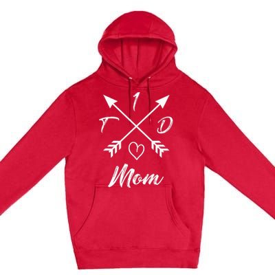 Type 1 Diabetic Mom T1D Diabetes Awareness Gifts For Wo Premium Pullover Hoodie