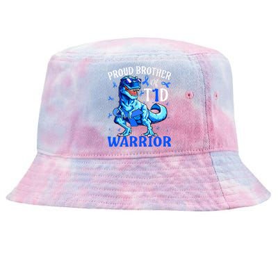 Type 1 Diabetes Proud Brother Of A T1D Warrior Tie-Dyed Bucket Hat