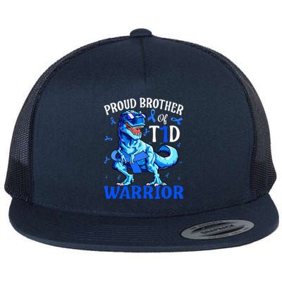 Type 1 Diabetes Proud Brother Of A T1D Warrior Flat Bill Trucker Hat