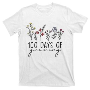 Teacher 100 Days Of Growing T-Shirt