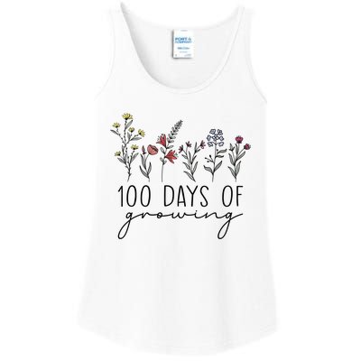 Teacher 100 Days Of Growing Ladies Essential Tank