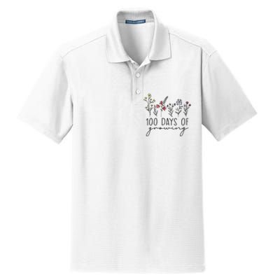 Teacher 100 Days Of Growing Dry Zone Grid Polo