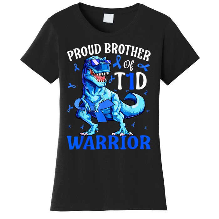 Type 1 Diabetes Proud Brother Of A T1d Warrior Women's T-Shirt