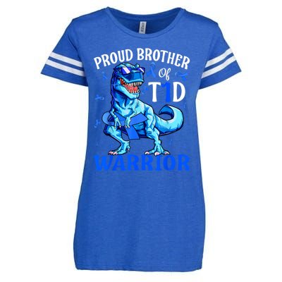 Type 1 Diabetes Proud Brother Of A T1d Warrior Enza Ladies Jersey Football T-Shirt