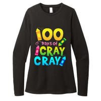 Teacher 100 Days Cray Cray Of School Gifts Womens CVC Long Sleeve Shirt