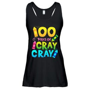 Teacher 100 Days Cray Cray Of School Gifts Ladies Essential Flowy Tank