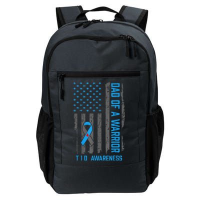 Type 1 Diabetes Awareness T1d Dad Of Warrior Type 1 Diabetic Daily Commute Backpack