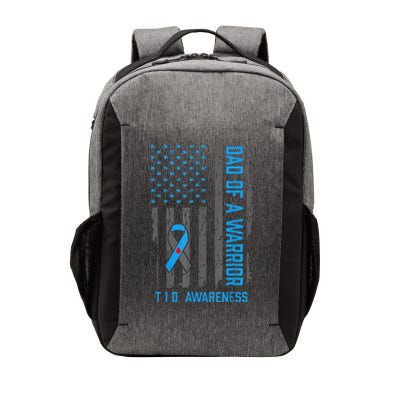 Type 1 Diabetes Awareness T1d Dad Of Warrior Type 1 Diabetic Vector Backpack