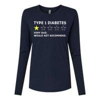 Type 1 Diabetes Funny Get Well Soon Gag Recovery Womens Cotton Relaxed Long Sleeve T-Shirt