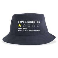 Type 1 Diabetes Funny Get Well Soon Gag Recovery Sustainable Bucket Hat