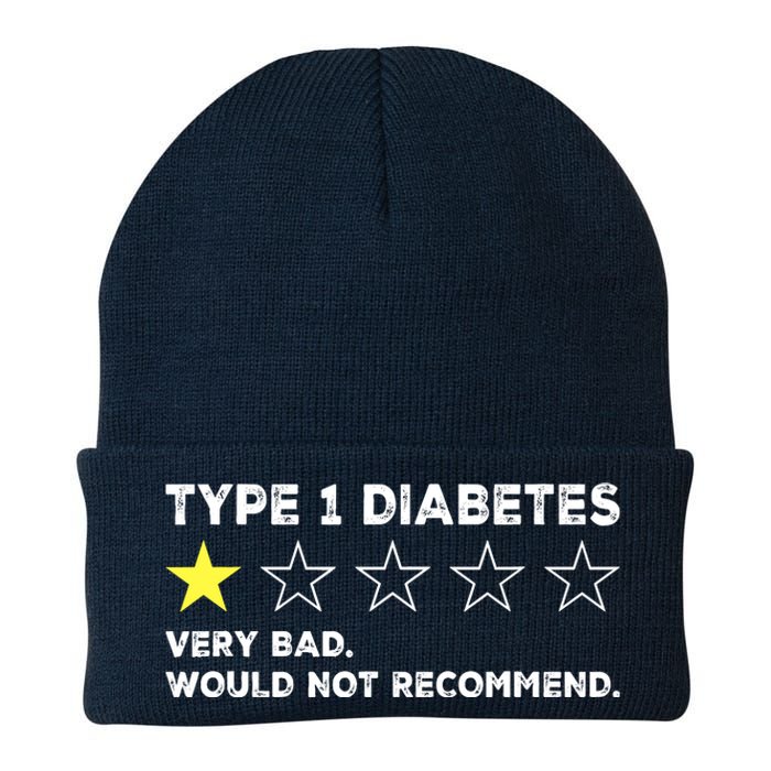 Type 1 Diabetes Funny Get Well Soon Gag Recovery Knit Cap Winter Beanie