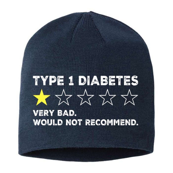 Type 1 Diabetes Funny Get Well Soon Gag Recovery Sustainable Beanie