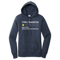 Type 1 Diabetes Funny Get Well Soon Gag Recovery Women's Pullover Hoodie