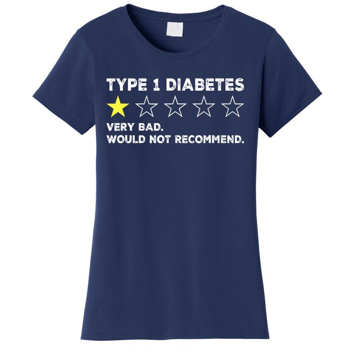 Type 1 Diabetes Funny Get Well Soon Gag Recovery Women's T-Shirt