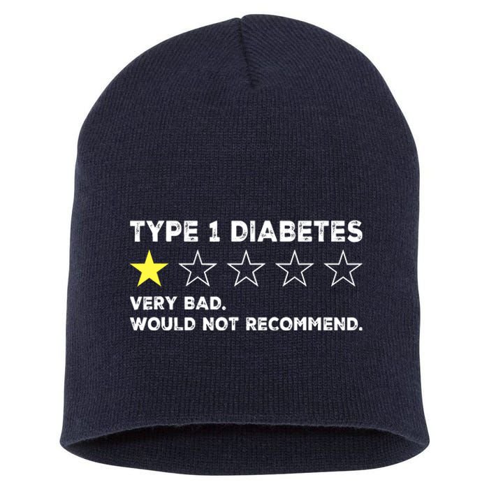 Type 1 Diabetes Funny Get Well Soon Gag Recovery Short Acrylic Beanie