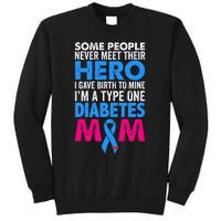 Type 1 Diabetes Mom Mother T1d Diabetic Awareness Gift Sweatshirt