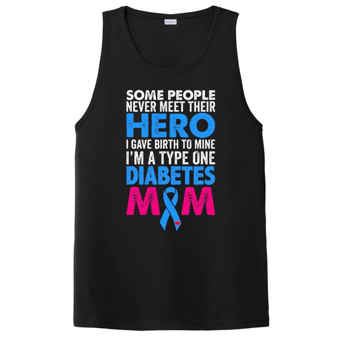 Type 1 Diabetes Mom Mother T1d Diabetic Awareness Gift PosiCharge Competitor Tank