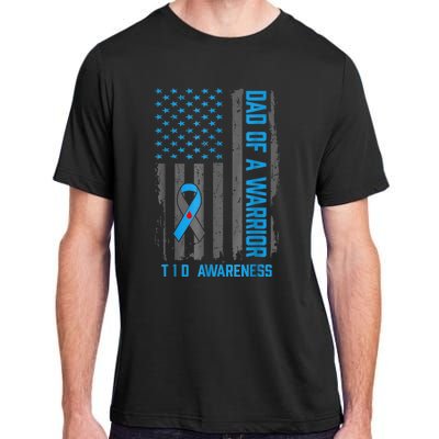 Type 1 Diabetes Awareness T1d Dad Of Warrior Type 1 Diabetic Adult ChromaSoft Performance T-Shirt