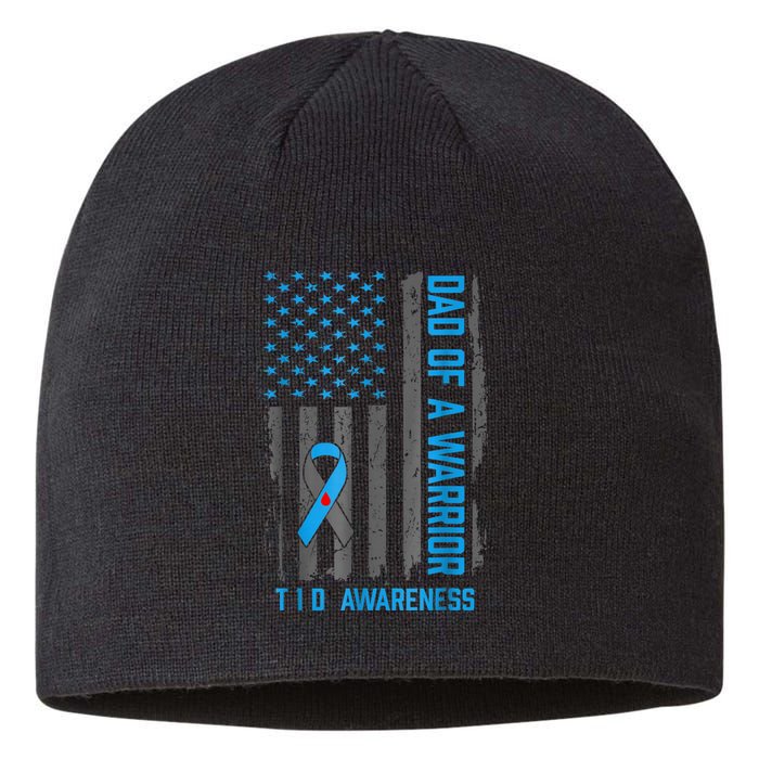 Type 1 Diabetes Awareness T1d Dad Of Warrior Type 1 Diabetic Sustainable Beanie