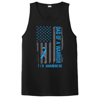 Type 1 Diabetes Awareness T1d Dad Of Warrior Type 1 Diabetic PosiCharge Competitor Tank