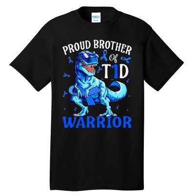 Type 1 Diabetes  Proud Brother Of A T1D Warrior Tall T-Shirt