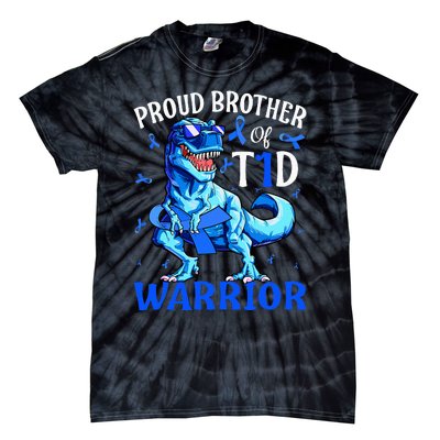 Type 1 Diabetes  Proud Brother Of A T1D Warrior Tie-Dye T-Shirt