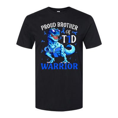 Type 1 Diabetes  Proud Brother Of A T1D Warrior Softstyle CVC T-Shirt