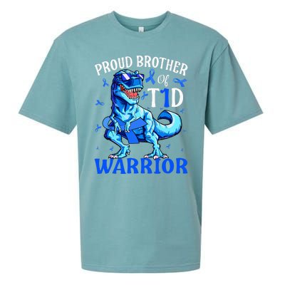 Type 1 Diabetes  Proud Brother Of A T1D Warrior Sueded Cloud Jersey T-Shirt