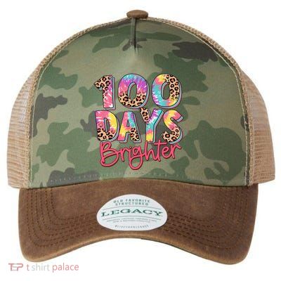 Teacher 100 Days Brighter Legacy Tie Dye Trucker Hat
