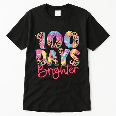 Teacher 100 Days Brighter Tall T-Shirt
