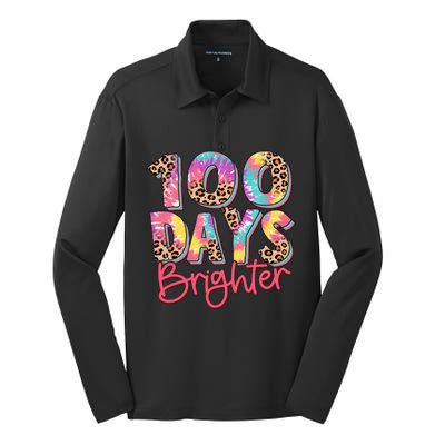 Teacher 100 Days Brighter Silk Touch Performance Long Sleeve Polo