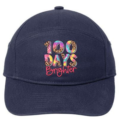 Teacher 100 Days Brighter 7-Panel Snapback Hat