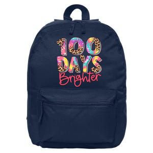 Teacher 100 Days Brighter 16 in Basic Backpack