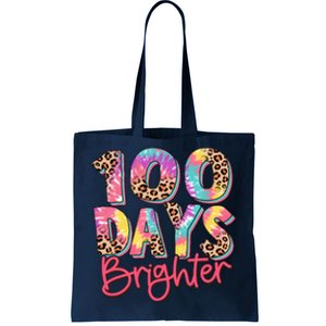 Teacher 100 Days Brighter Tote Bag