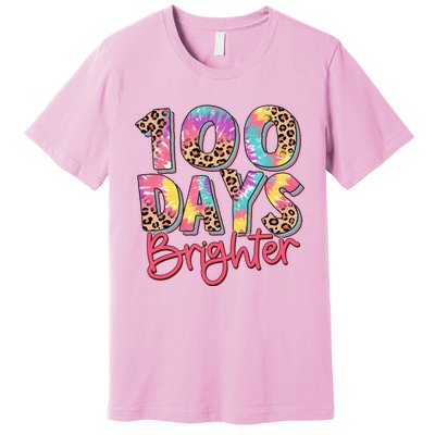 Teacher 100 Days Brighter Premium T-Shirt