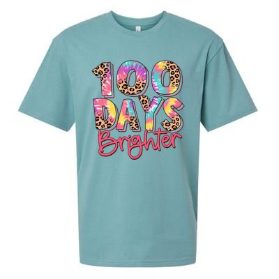 Teacher 100 Days Brighter Sueded Cloud Jersey T-Shirt