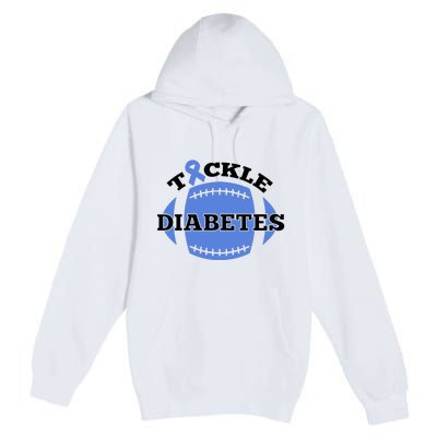 Type 1 Diabetes Tackle Diabetes Awareness Premium Pullover Hoodie