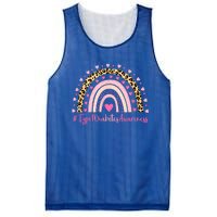 Type 1 Diabetes Awareness Pink Heart Leopard Rainbow Type 1 Funny Gift Mesh Reversible Basketball Jersey Tank