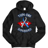 Type 1 Diabetes Superhero Awareness Gift Diabetic Girls Tie Dye Hoodie