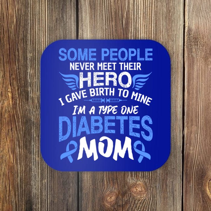 Type 1 Diabetes Mom Mother T1d Diabetic Awareness Great Gift Coaster